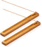2 Pieces Bamboo Wood Incense Holder for Sticks, Adjustable Angle Incense Burner with Ash Catcher, 9.8 Inches