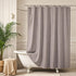 AooHome Shower Curtain Liner, Half Size 36x72 Inch, Solid with Hooks, Waterproof, Weighted Hem, Chocolate