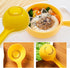 Rice Ball Spoon, 5Pcs Plastic Rice Paddle, Non Stick Rice Scooper for Kitchen, Restaurant, Sushi Making (Yellow)