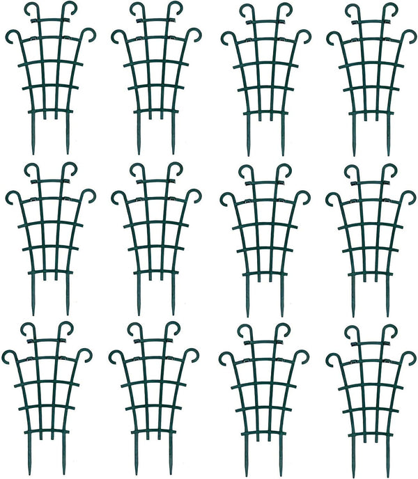 UWIOFF 12 Pack Trellis for Potted Plants, Garden Trellis for Climbing Plants Plastic