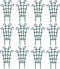 UWIOFF 12 Pack Trellis for Potted Plants, Garden Trellis for Climbing Plants Plastic