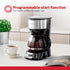 5-Cup Programmable 25oz Holstein Housewares Coffee Maker, Drip Coffee Machine with Auto Brew Timer, Pause & Serve