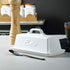 Countertop. Bruntmor Ceramic Butter Dish With Lid. Butter Holder/ Tray/ Storage With Lid And Handle. Porcelain Butter