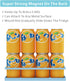 4 Pack Magnetic Spice Rack For Refrigerator, Space Saving Magnetic Shelf For Fridge Blue With Magnetic Paper Towel