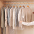 DERIQ 20pcs 60 Inch Plastic Garment Bag, Clear Dry Cleaner Bags for Clothes Cover, Laundry Bags for Storage