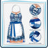 Hillban 2 Pcs Oktoberfest Mardi Gras Apron Couples Cooking Aprons, German Party Costume for BBQ