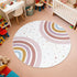 4 STARUIA Colorful Round Rug for Nursery, Ft Rainbow Washable Rug for Playroom, Boho Kids Rug Non-Slip Soft Bedroom