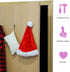 Ripeng 6 Pieces 12 Inch Plastic Wreath Hanger for Front Door - Clear Door Wreath Hooks for Christmas, Halloween Decor
