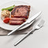 KINGSTONE Sharp Steak Knives, German Stainless Steel Set of 8 with Full-Serrated Blade, 9.4-Inch Design
