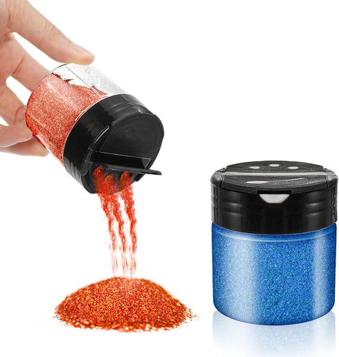 30 Pack 4 oz Foraineam Clear Plastic Jars Mini Seasoning Bottles Spice Jars with Black Flip Cap to Pour Or Shaker