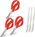 Criativo live 6 pieces 6.1 Professional and durable Seafood scissors crab cracker stainless steel