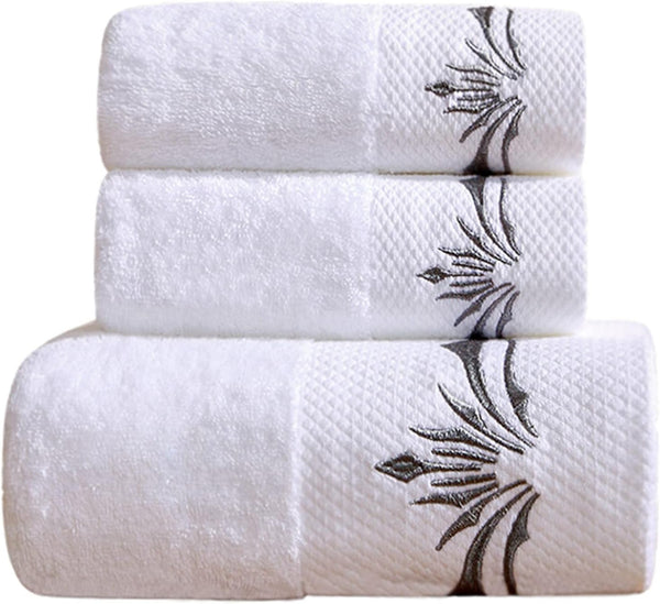 Sunshinejing Premium Cotton Towel Set 900 Gram;1 Large Bath Towels,1 Hand Towel