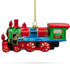 Steam Train Blown Glass Christmas Ornament