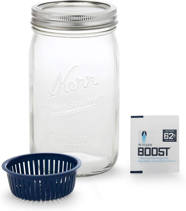 Kerr 32oz Wide Mouth Humidity Control Jar | 6 Pack Integra Boost Humidity Control