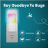 (2 10 Plug-in Fly Trap NightLight - RGB Insect Catcher for Mosquitoes, Gnats, Fruit Flies, Indoor Insect Trap