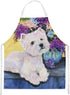 Caroline's Treasures SS8291APRON Westie Multicolor Apron for Adult Women Men, Large, Unisex, Cooking Kitchen
