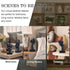 4 Set PCS Black Thinker Statue Abstract Sculptures Home Decor for Bookshelf, Office, TV Stand Knick Knacks See No Evil