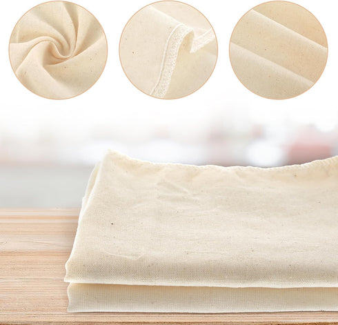 WLLHYF 3 Pack Cotton Nut Milk Bags Fine Mesh Reusable Cheese Cloth Food Yogurt Strainer Cheesecloth Bag Cold Brew Bags