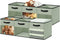 DECOMOMO Cube Storage Bins, 11 Inch Fabric Storage Bin with Clear Window, 6pcs for Clothes Toy Linen Organizers