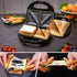 Aigostar 2in1 Electric Sandwich Maker Grill with Nonstick Plates, Double-Sided Heating, Breakfast Toaster, Grilled