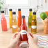 5 oz 6 Pack, Woozy Cap,150ml STARSIDE Hot Sauce Bottles Empty Pepper Sauce Bottle, Clear Glass Bottles with Leak Proof