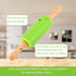 Mini Silicone Rolling Pin for Kids, Non-stick Surface Wood Handle, 2 Pack, 9 Inch