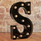 LED Illuminated Marquee Signs - Black Alphabet Letters Lights for Home Bar Decoration, Wedding, Birthday Party