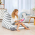 50"x 35" Aubliss Stuffed Animal Storage Bean Bag Chairs Cover, Extra Large Bean Bags Chair for Kids Adults, Beanbag Toy