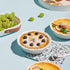 LIFVER Set of 4 Ceramic Pie Pans for Baking 6 Inches, 11.6 OZ Deep Round Mini Pie Plates Tart Pans