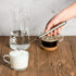 ROMAUNT 304 Handheld Milk Frother Electric Battery Operated Portable Milk Foamer for Coffee Latte Stainless Steel Whisk