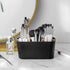 Bamboo Toothbrush Holders for Bathrooms, 5 Slots Vanity Organizer for Electric Toothbrushes, Toothpaste, Razors - Black