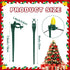 100 Pack 7.5 inch C7 C9 AUGSHY Christmas Light Stakes, Yard Lawn Holiday Light Ground Stakes for Outside String Lights