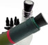 ANIN 8 Pcs Reusable Wine Stoppers, Silicone Beverage Bottle Sealer with Grip Top, Black
