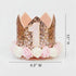1st Set PapaKit Girls Birthday High Chair Premium Decoration - Pink & Gold Ribbon Garland, Crown, One Banner & Cake