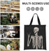 Ouqiuwa Cute Reusable Lunch Bag, Lunch Tote Handbag for Women Men, Rock and Roll Skeleton