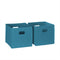 RiverRidge Folding Bin - 2 Piece Turquoise