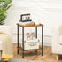 2-Layer BF09BZ01 HOOBRO End Table, Small Side Table, Nightstand with Storage Shelves, Sofa Table for Small Spaces