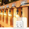 Hooks for Outdoor String Lights, 100 Pack with Adhesive Strips, No Damage, Waterproof and UV-Resistant