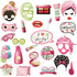 Konsait 26 PCS Spa Party Photo Booth Props, Kids Spa Party Supplies for Girls, Makeup Party Decorations, Slumber Party