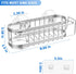 2 Cisily Kitchen Sink Caddy Sponge Holder in The Sink, Stainless Steel Kitchen Sink Organizer, Brush Holder, Dish Cloth