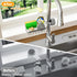 LONIN Stainless Steel Kitchen Sink Organizer Caddy Over Faucet Sponge & Brush Holder, Rust-Resistant, Adjustable