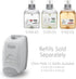 GOJO 515006 Liquid Foaming Soap Dispenser - 1250mL, Gray/White, 6 1/8w x 5 1/8d x 10 1/2h