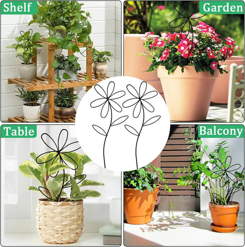 AEDOVE 2 Pcs Indoor Plant Trellis, Mini Garden Trellis for Potted Plants, Indoor Potted Plant Climbing Plants Flower