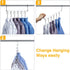 HOUSE DAY Space Saving Hangers, 20 Pack Heavy Duty Hanger Organizer, Closet Space Saver