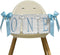 Cuvaho Blue & White Bow High Chair Banner for One Sweet Boy First