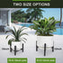 2 8-12inch Vigordream Metal Plant Stand, Adjustable Heavy Duty Sturdy Plant Holder for Indoor Outdoor Use, Height