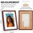 6x8 inch, 4x6 inch, 8x6 inch Wooden Photo Frame with Mat to fit Photo Natural Walnut Wood Small Picture Frames