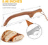 Wooden Bread Bow Knife, 16" Serrated Bagel Knife, Serrated Sourdough Cutter, Premium Stainless Steel Serrated Saw Bread Cutter, Bread Slicer Knife for Homemade Bread, Bagels, Baguettes and More by Uibkor
