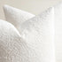 Pack 4 20 20 Inch Topfinel Cream White Boucle Pillow Covers of x Linen Cotton Backing Decorative Textured Accent Solid