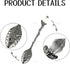 AUEAR Retro Crystal Antique Alloy Spoon Set, 5 Pack Mini Coffee Tea Dessert Spoons for Home Office